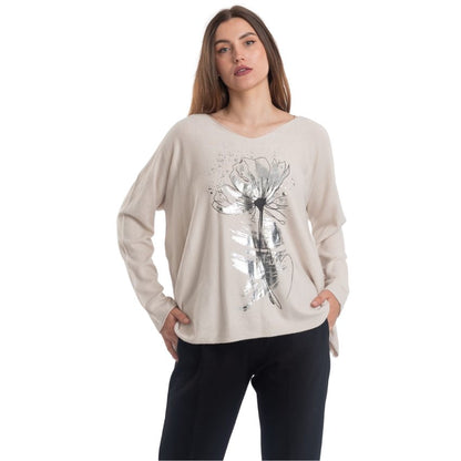 VERA MAY ITALIAN CHARCOAL PRINTED SWEATER 0200
