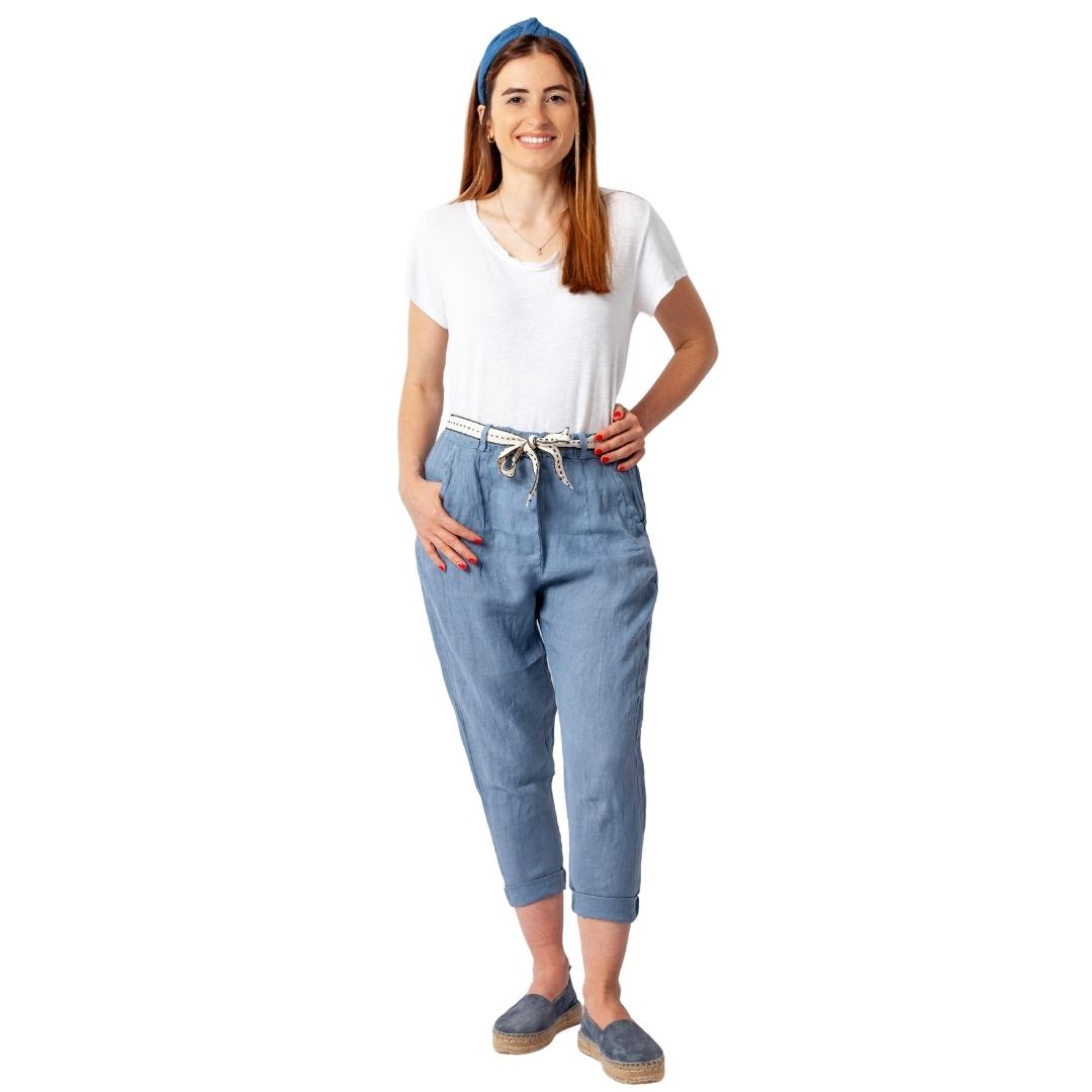 Vera May Italian Linen  Jeans Pants 10156