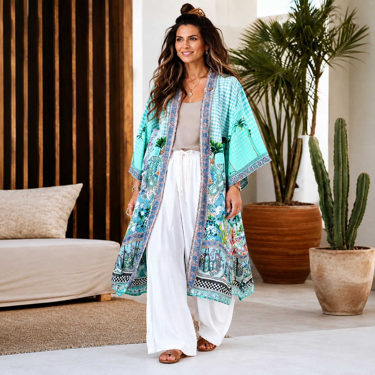 VERA MAY 1914-1269D EMILY ROSE LONG KIMONO