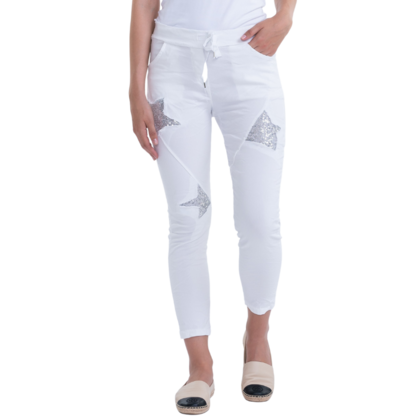 1224 VERA MAY BIANCO ITALIAN LINEN PANT