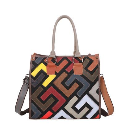 1344 MULTI GENUINE LEATHER VERA MAY HANDBAG