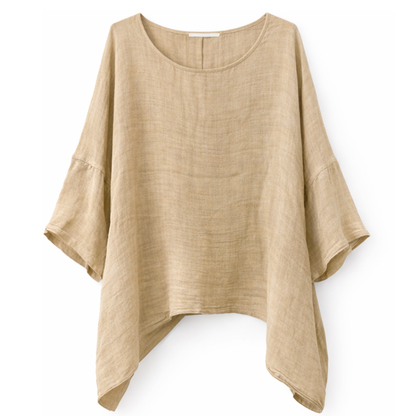 ITALIAN LINEN PONCHO