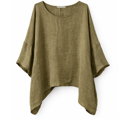 ITALIAN LINEN PONCHO