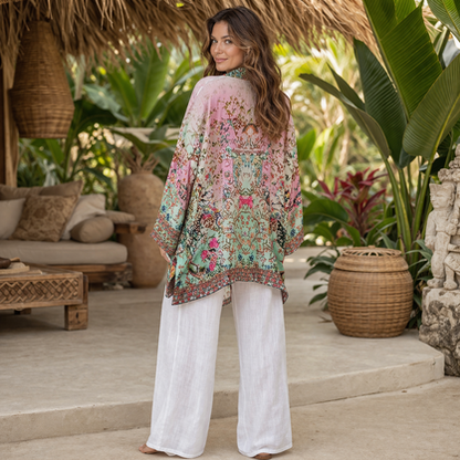 VERA MAY 1428-1308B EMILY ROSE SHORT KIMONO