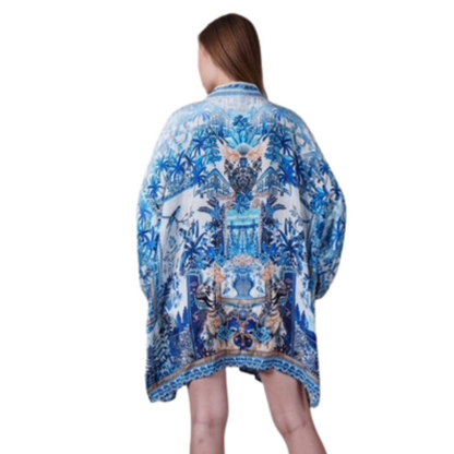 VERA MAY 1428-1322C EMILY ROSE SHORT KIMONO