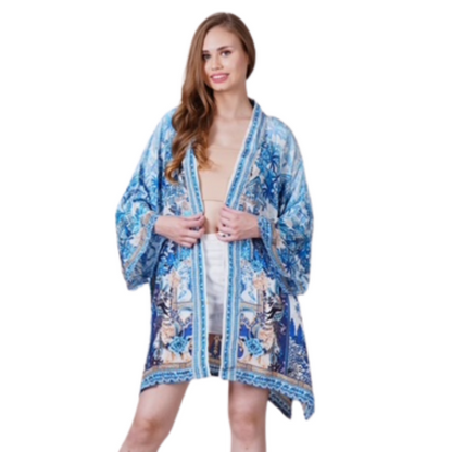 VERA MAY 1428-1322C EMILY ROSE SHORT KIMONO
