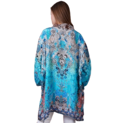 VERA MAY 1428-1316B EMILY ROSE SHORT KIMONO