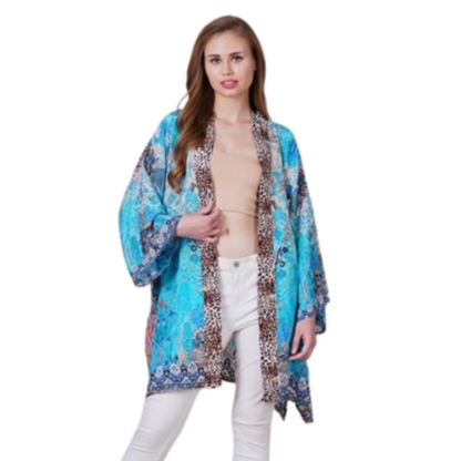 VERA MAY 1428-1316B EMILY ROSE SHORT KIMONO