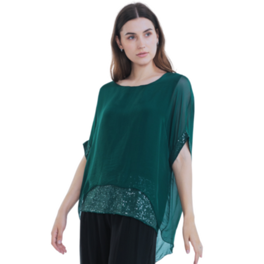 VERA MAY BOTTIGLIA ITALIAN SILK TOP 16112
