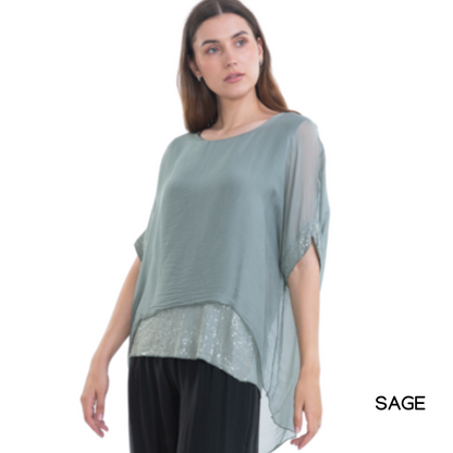 ITALIAN SILK TOP