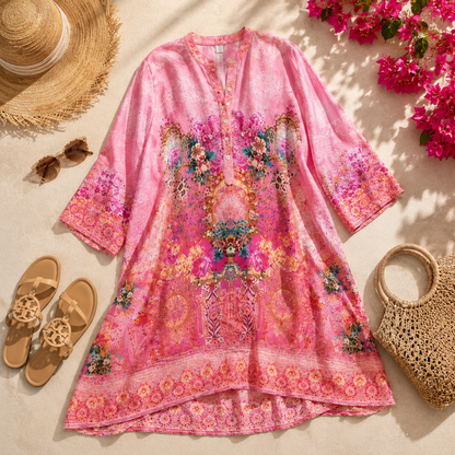 Vera May Emily Rose Viscose Dress 1659-1319D