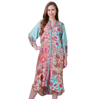 VERA MAY 1671-1095A EMILY ROSE VISCOSE DRESS