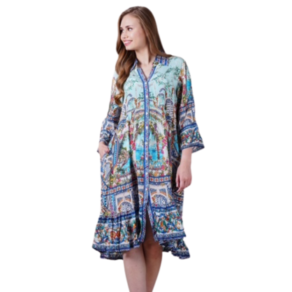 VERA MAY 1694-1335B EMILY ROSE VISCOSE DRESS