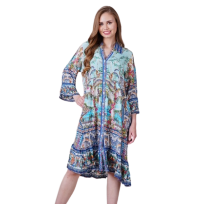VERA MAY 1694-1335B EMILY ROSE VISCOSE DRESS