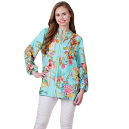 VERA MAY 1903-1080B EMILY ROSE VISCOSE TOP