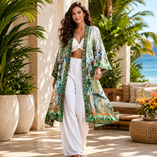 VERA MAY 1914-1317B EMILY ROSE LONG KIMONO