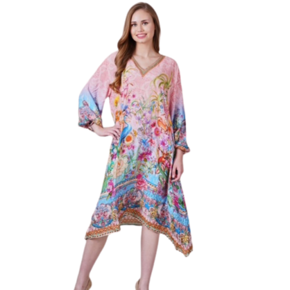 VERA MAY 1991-1085A EMILY ROSE VISCOSE DRESS