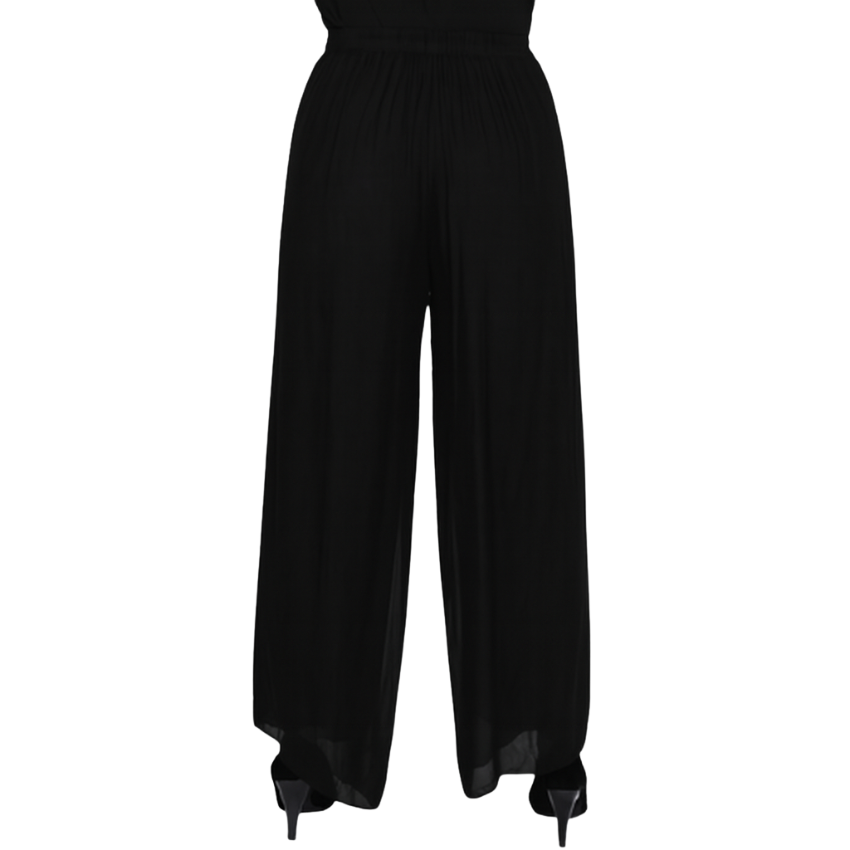 VERA MAY BLACK ITALIAN SILK PANT 2989