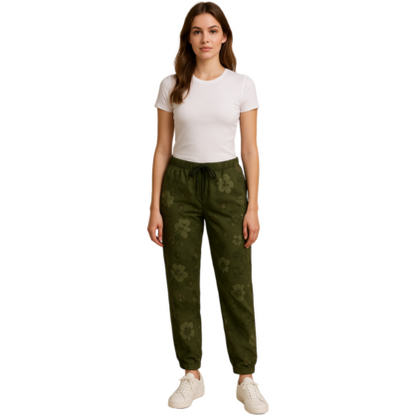 VERA MAY ITALIAN KHAKI VISCOSE PANT 21572