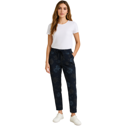 VERA MAY ITALIAN NAVY VISCOSE PANT 21572