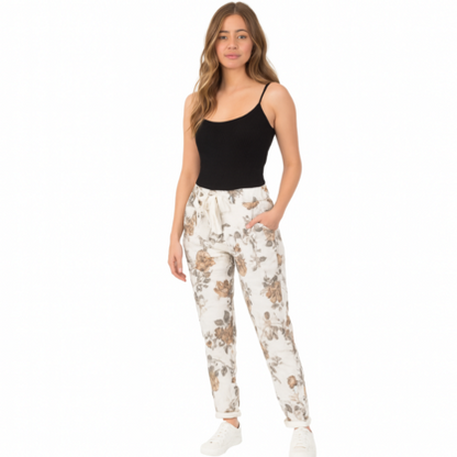 VERA MAY ITALIAN WHITE VISCOSE PANT 21572