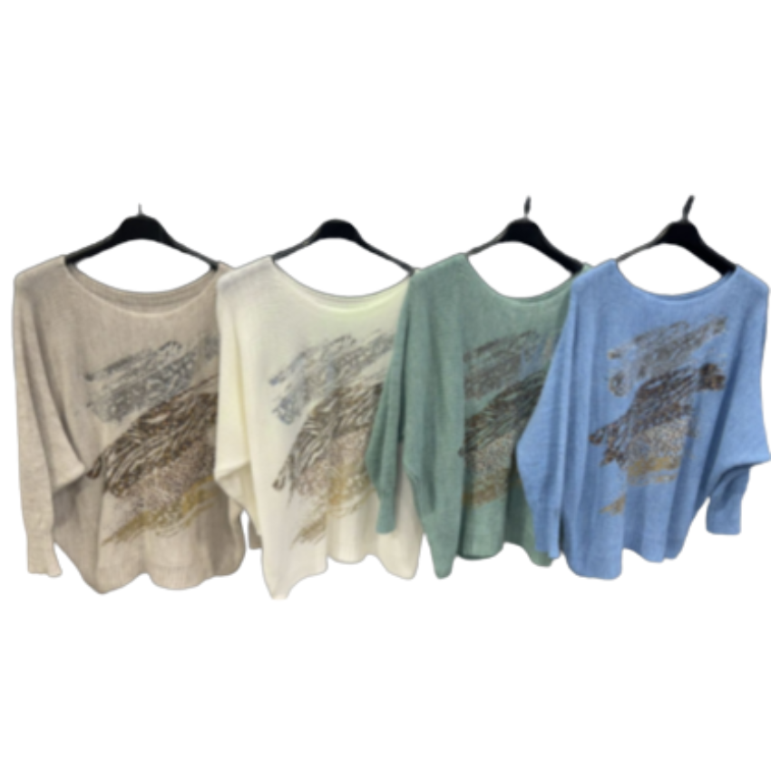 VERA MAY ITALIAN BLUE SWEATER 21873