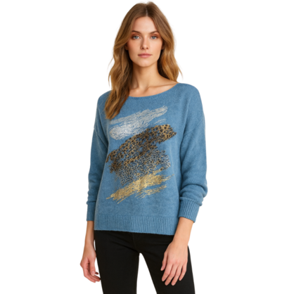 VERA MAY ITALIAN BLUE SWEATER 21873