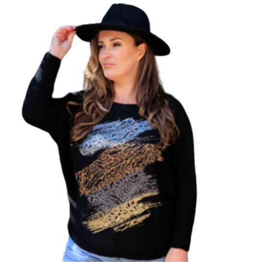 VERA MAY ITALIAN NERO SWEATER 21873