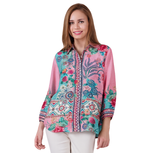 VERA MAY 2215 1081B EMILY ROSE VISCOSE TOP