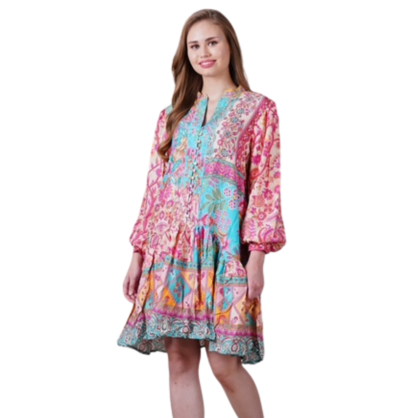 VERA MAY 2292-1100A EMILY ROSE VISCOSE DRESS