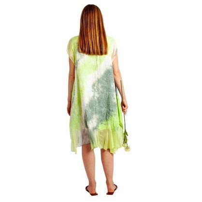 Vera May Italian Linen Yellow Dress 2359