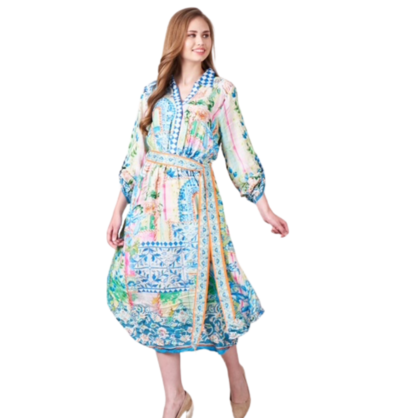 VERA MAY 2364-1070A EMILY ROSE VISCOSE DRESS