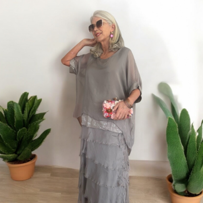 VERA MAY FANGO ITALIAN SILK DRESS 7261