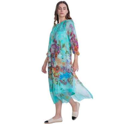 VERA MAY TIFFANY ITALIAN SILK DRESS 2555B