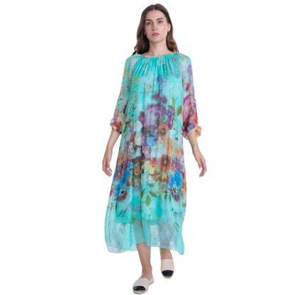 VERA MAY TIFFANY ITALIAN SILK DRESS 2555B