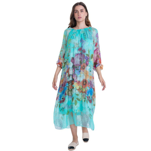 VERA MAY TIFFANY ITALIAN SILK DRESS 2555B