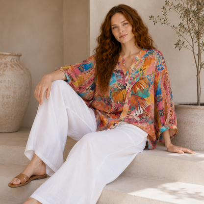 Vera May Emily Rose Viscose Top 2586-1225A