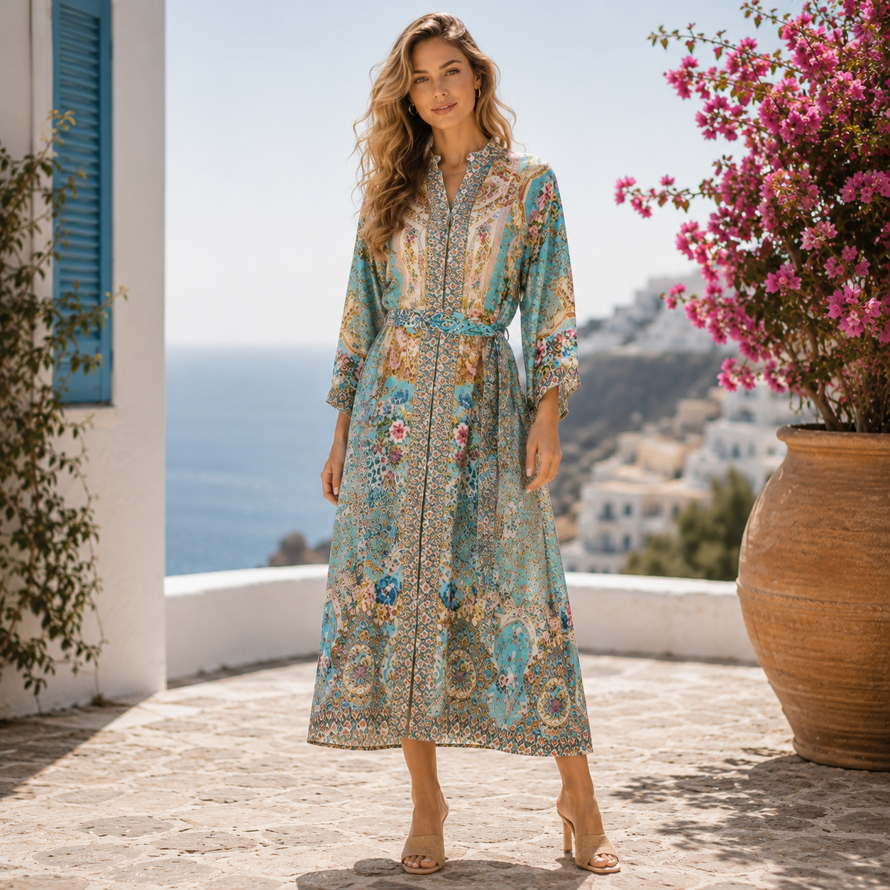 Vera May Emily Rose Viscose Dress 2609-1319B