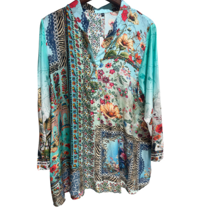 VERA MAY 2610 1246 EMILY ROSE VISCOSE TOP