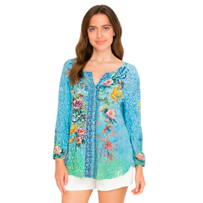 VERA MAY 2611-1125B EMILY ROSE VISCOSE TOP