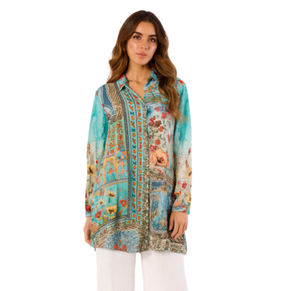 VERA MAY 2611-1246A EMILY ROSE VISCOSE TOP