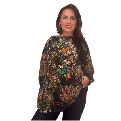 VERA MAY 2613 1206A EMILY ROSE VISCOSE TOP