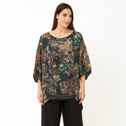 VERA MAY 2613 1206A EMILY ROSE VISCOSE TOP