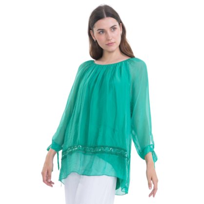 VERA MAY GUCCI ITALIAN SILK TOP 2617