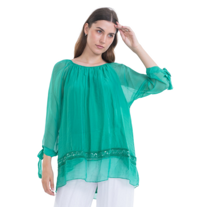 VERA MAY GUCCI ITALIAN SILK TOP 2617