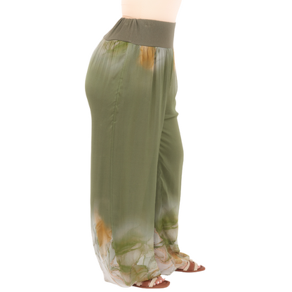ITALIAN SILK TOP+ PANT SET(N)