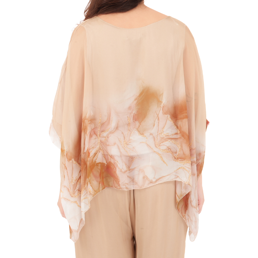 ITALIAN SILK TOP+ PANT SET(N)