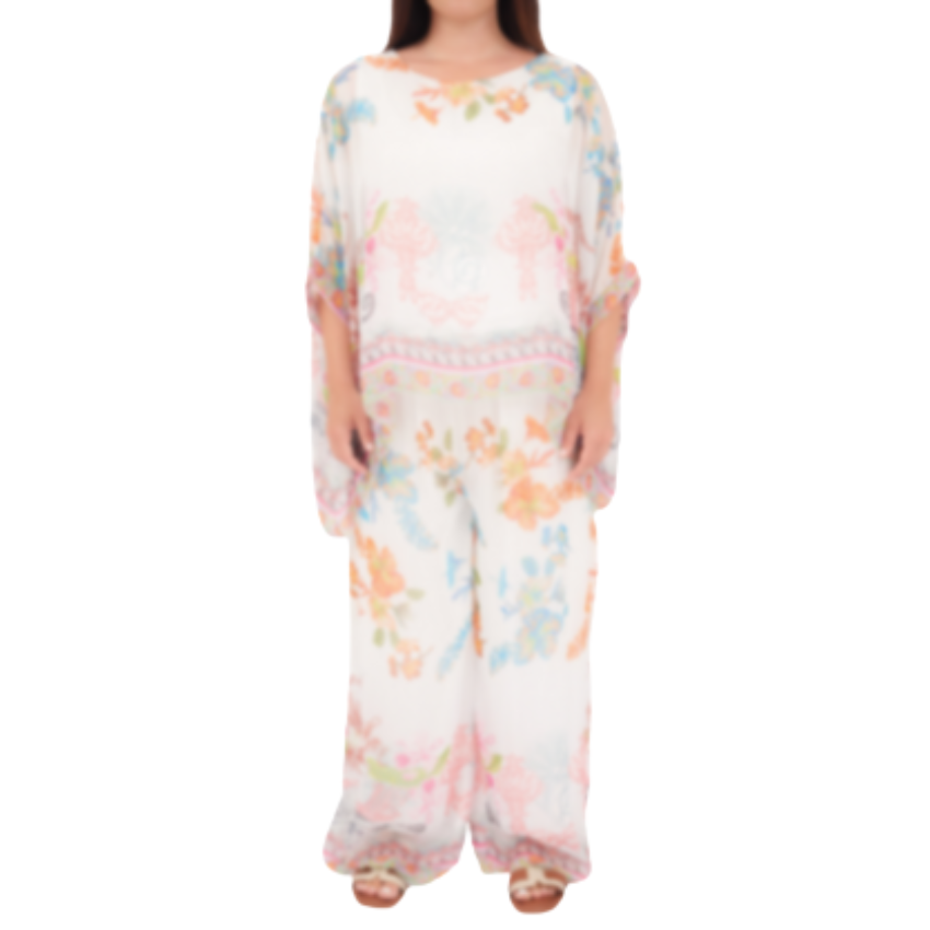 278074/803075 WHITE ITALIAN SILK SET