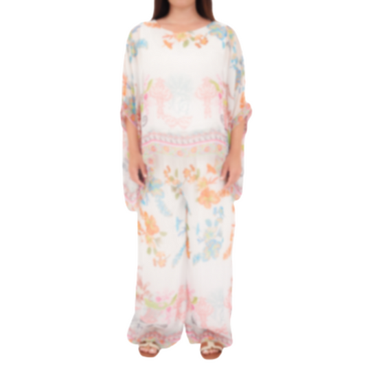 278074/803075 WHITE ITALIAN SILK SET