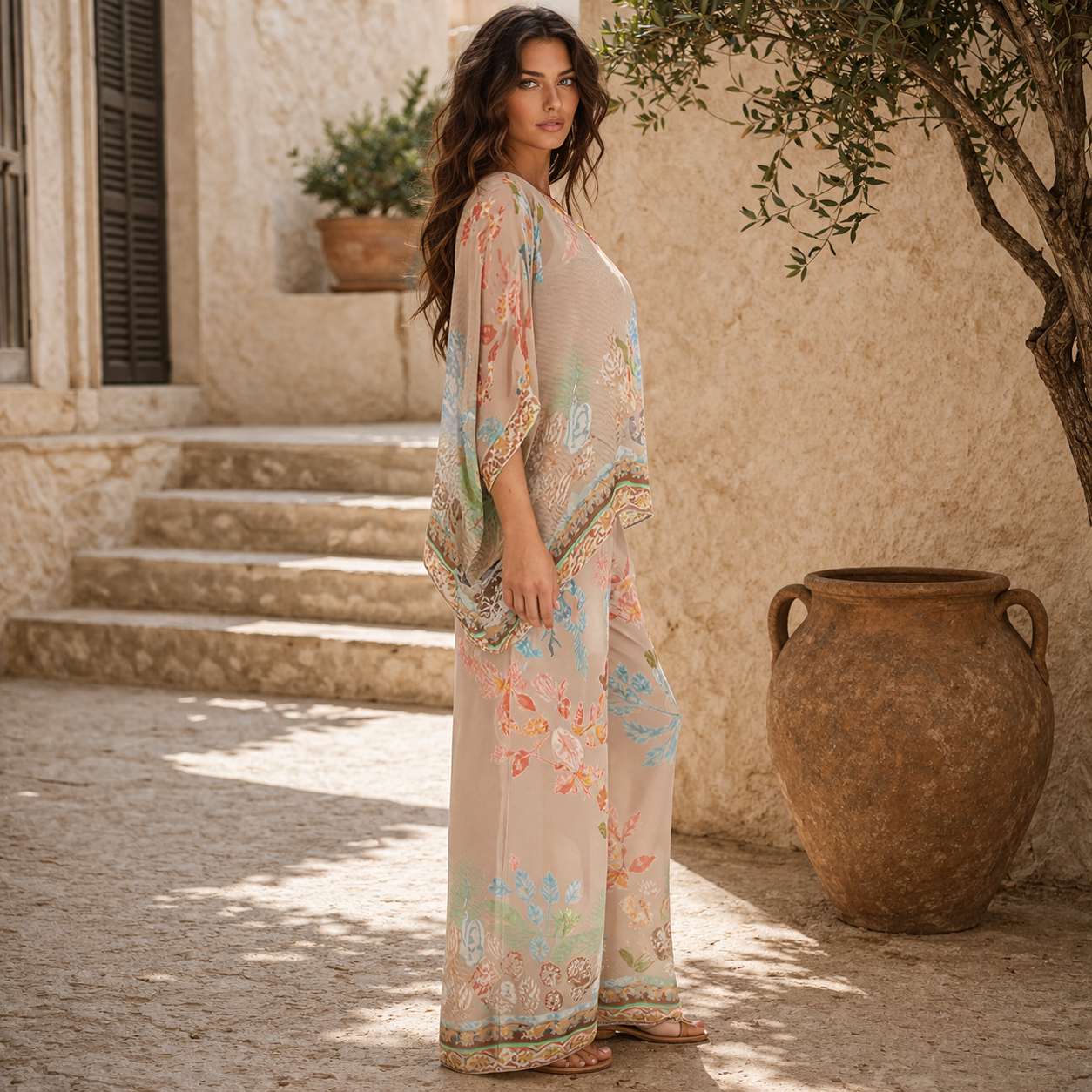 ITALIAN SILK TOP + PANT SET(S)
